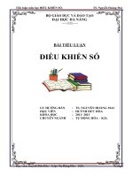 BÀI TIỂU LUẬN  ĐIỀU KHIỂN SỐ Thiết kế hệ DCS để điều khiển động cơ điện một chiều