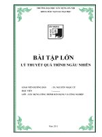 Bài tập lớn ( lí thuyết ngẫu nhiên)
