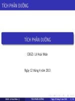 Slide Vi tích phân a2 chương 3 Tích phân đường