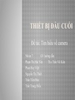 Tìm hiểu về thiết bị camera