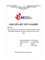 hoàn thiện công tác kế toán tập hợp chi phí và tính giá thành sản phẩm tại công ty tnhh xây dựng sơn đào