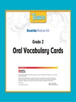 treasures oral vocabulary cards grade 2