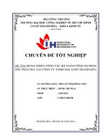 hoàn thiện công tác kế toán công nợ phải thu phải trả tại công ty tnhh mai linh thanh hóa