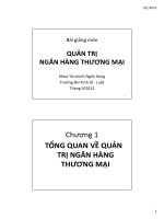 Bài giảng quản trị ngân hàng thương mại