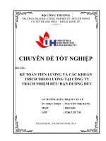 kế toán tiền lương và các khoản trích theo lương tại công ty trách nhiệm hữu hạn dương đức