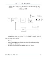 Tiểu luận môn học Điều Khiển Số Thiết kế hệ thống điều khiển số điều khiển tốc độ động cơ điện một chiều