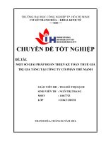 ngô thị trang.một số giải pháp hoàn thiện kế toán bán hàng và xác định kết quả kinh doanh tại công ty cổ phần hồng phúc