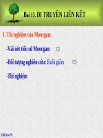 bài giảng sinh học 9 bài 13 di truyền liên kết