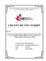 một số giải pháp hoàn thiện kế toán tiền lương và các khoản trích theo lương tại công ty tnhh thương mại quang minh