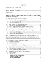 giải pháp nâng cao chất lượng tín dụng ngân hàng tại phòng giao dịch ngân hàng á châu – tôn đức thắng – hà nội