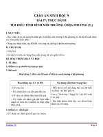 giáo án sinh học 9 bài 57 thực hành tìm hiểu tình hình môi trường ở địa phương (tt)