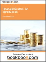 Financial System  An Introduction