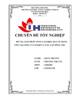 giải pháp nâng cao hiệu quả sử dụng vốn tại công ty cơ khí và xây lắp sông chu