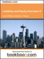 Liabilities and Equity Exercises II
