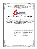 giải pháp hoàn thiện công tác kế toán tập hợp chi phí và tính giá thành sản phẩm tại  công ty cổ phần licogi 13-vật liệu xây dựng thanh hóa