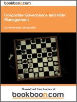 Corporate Governance and Risk Management