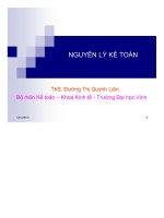 Bài giảng nguyên lý kế toán_Ý nghĩa phương pháp tính giá