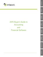 the 2015 buyer's guide to accounting and financial software
