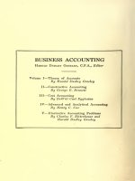 business accounting volume  4 advanced and analytical