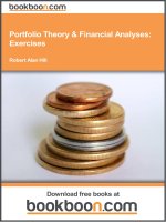 Portfolio Theory and Financial Analyses Exercises