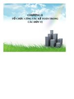 Bài giảng nguyên lý kế toán  chương 8  tổ chức công tác kế toán trong các đơn vị