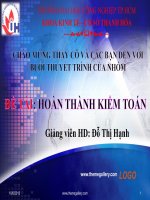 hoàn thành kiểm toán