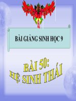 bài giảng sinh học 9 bài 50 hệ sinh thái