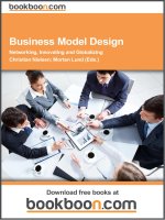 Business Model Design Networking, Innovating and Globalizing