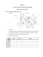 CÁC BÀI TẬP THỰC HÀNH VỚI HỆ THỐNG MODULE HUẤN LUYỆN TỰ ĐỘNG HÓA