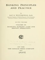 banking  principles and practice volume 3 domestic banking—cash and deposit operations
