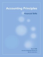 accounting principles  developing your finance skills