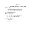 bài tập lớn vi xử lý: thiết kế hệ thống Bơm nước tự động