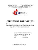 hoàn thiện công tác hạch toán tài sản cố định tại công ty xăng dầu thanh hóa