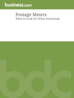what to look for when purchasing a postage meter