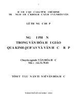 NGƯỜI PHỤ NỮ TRONG VĂN HÓA HỒI GIÁO QUA KINH QUR’AN VÀ VĂN HỌC Ả RẬP