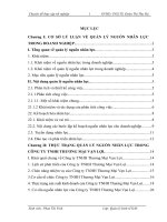 một số giải pháp nhằm hoàn thiện quản lý nguồn nhân lực tại công ty tnhh thương mại vạn lợi.