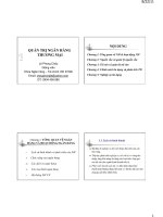 Bài giảng quản trị ngân hàng thương mại