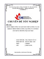 hoàn thiện công tác kế toán tiền lương và các khoản trích theo lương tại công ty cổ phần xây dựng thương mại sao việt