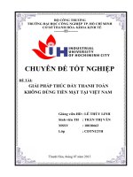 giải pháp thúc đẩy thanh toán không dùng tiền mặt tại việt nam