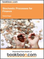 stochastic processes for finance