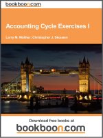 Accounting Cycle Exercises i