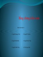 SLIDE Bằng chứng kiểm toán