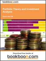 Portfolio Theory and Investment Analysis