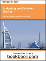 Budgeting and Decision Making