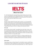 Làm thế nào để thi tốt  IELTS