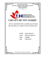 giải pháp nâng cao hiệu quả sử dụng vốn tại công ty cơ khí và xây lắp sông chu