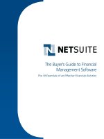 the buyer's guide to financial management software