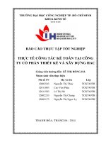 công tác kế toán công ty cổ phần thiết kế và xây dựng hac