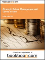 strategic debtor management and terms of sale