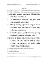 hoàn thiện kế toán tiền lương và các khoản trích theo lương tại công ty cổ phần phát triển phần mềm asia